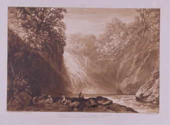 The Fall of the Clyde, engraved by Charles Turner (1773-1857), 1859-60